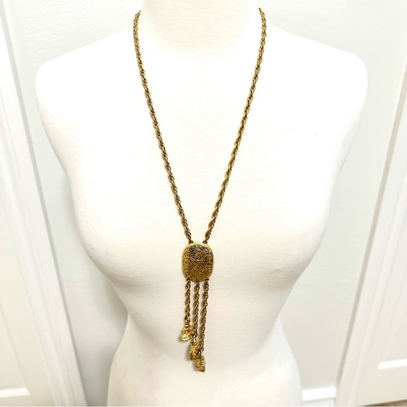 Maxixe Denker classic long chain gold with charms - Picture 1 of 8